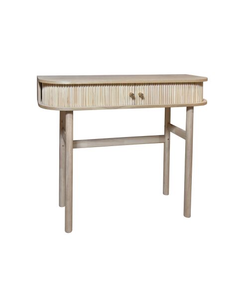 Console 2 portes Hector naturelle  - 100x35x80 cm