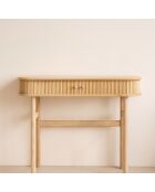 Console 2 portes Hector naturelle  - 100x35x80 cm