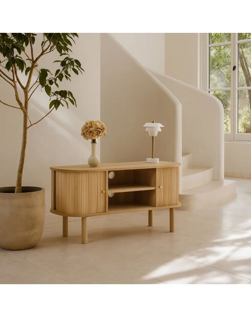 Meuble TV Hector naturel - 110x39x55 cm