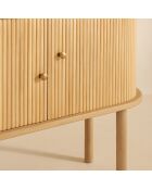 Bahut en bois de pin Hector naturel - 95x39x75 cm