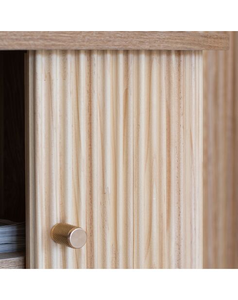 Bahut en bois de pin Hector naturel - 95x39x75 cm