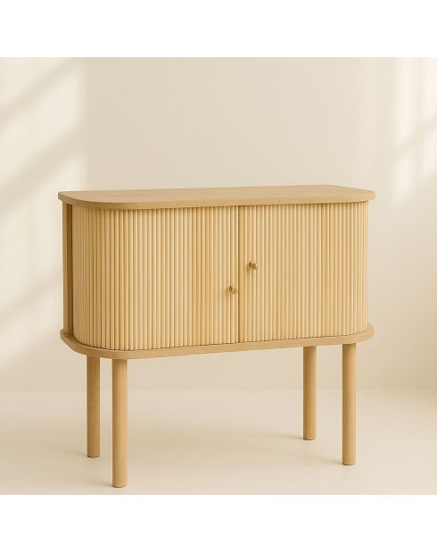 Bahut en bois de pin Hector naturel - 95x39x75 cm