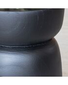 Meuble D'Appoint en Bois de Paulownia Tree noir - 32x32x40 cm