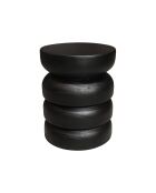 Meuble D'Appoint en bois de Paulownia Tao noir - 31x31x40 cm