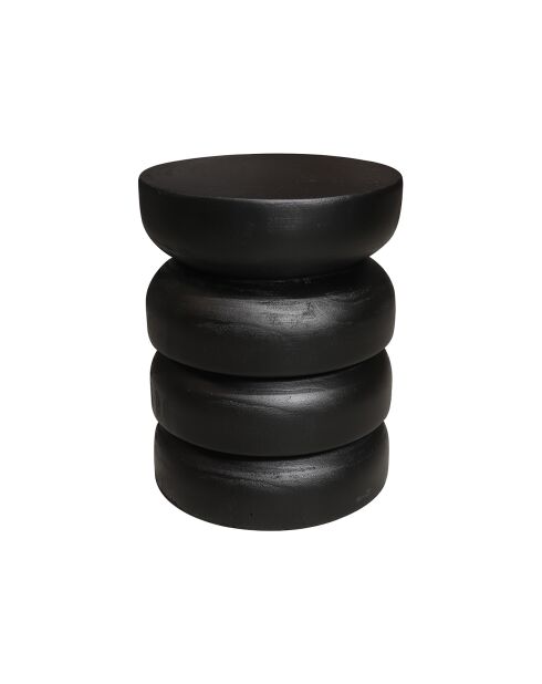 Meuble D'Appoint en bois de Paulownia Tao noir - 31x31x40 cm