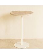 Meuble d'appoint Travi beige/blanc - 35x35x56 cm