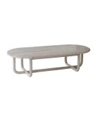 Table basse en pin recyclé kristen beige - 160x70x40 cm