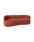 Canapé en Velours Glove terracotta - L.231xH.78xP.91 cm