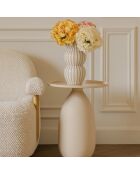 Meuble d'appoint Volda blanc/ivoire  - 41x41x51 cm