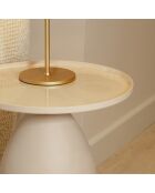 Meuble d'appoint Volda blanc/ivoire  - 41x41x51 cm