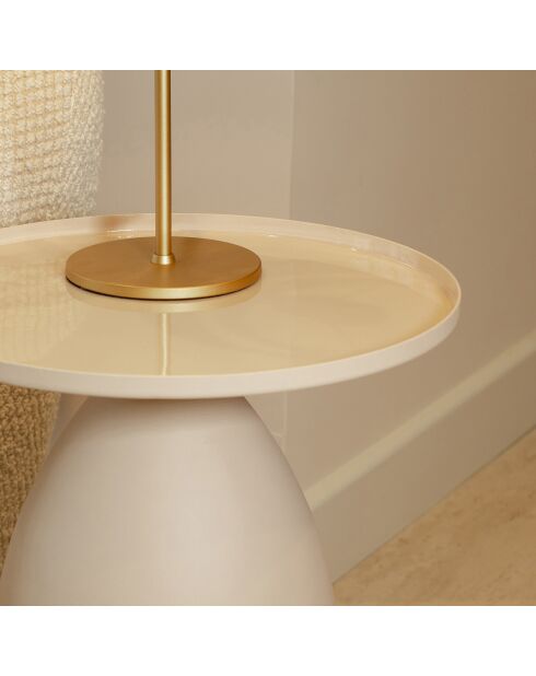 Meuble d'appoint Volda blanc/ivoire  - 41x41x51 cm