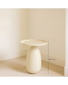Meuble d'appoint Volda blanc/ivoire  - 41x41x51 cm