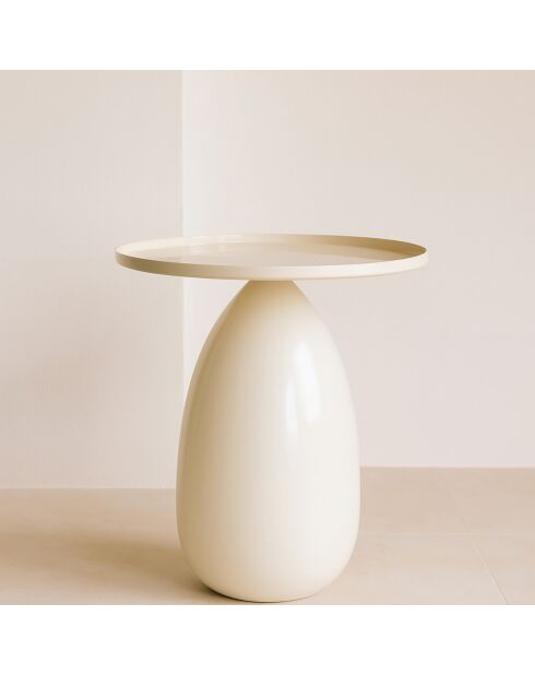 Meuble d'appoint Volda blanc/ivoire  - 41x41x51 cm