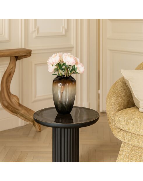 Meuble d'appoint en manguier Soren noir - 45x42x41 cm