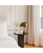 Meuble d'appoint en manguier Soren noir - 45x42x41 cm