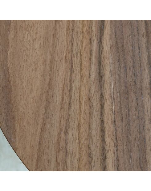 Table basse ovaleeffet bois sierra naturel - 110x60x40 cm