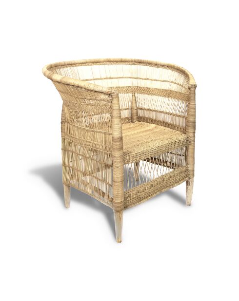 Fauteuil Rotin Zomba naturel - 76x50x82 cm