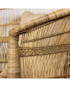 Fauteuil Rotin Zomba naturel - 76x50x82 cm