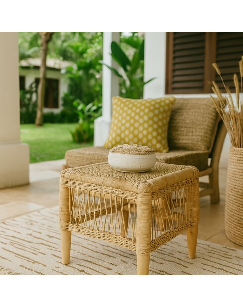 Table d'appoint Zomba marron - 40x40x40 cm