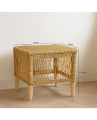 Table d'appoint Zomba marron - 40x40x40 cm