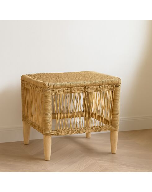 Table d'appoint Zomba marron - 40x40x40 cm