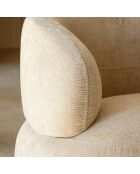 Fauteuil pivotant Glove beige - L.82xH.72xP.85 cm