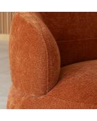 Fauteuil pivotant Glove terracotta - L.82xH.72xP.85 cm