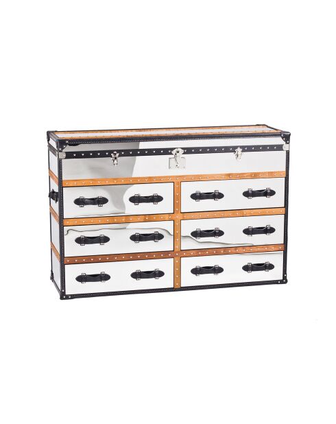 Commode/Coffre Iliad effet miroir - 150x49x100 cm