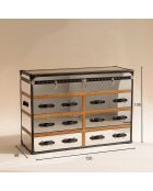 Commode/Coffre Iliad effet miroir - 150x49x100 cm