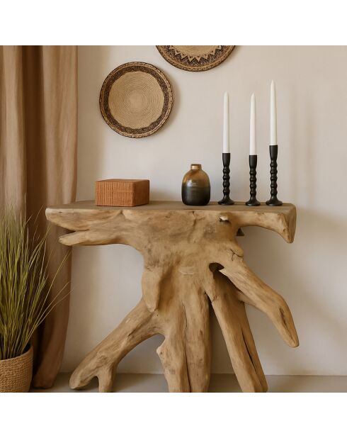 Console Gobi marron - 100x40x80 cm