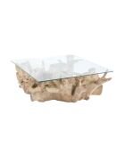 Table basse Sarannah marron - 100x100x40 cm