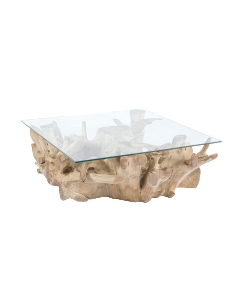 Table basse Sarannah marron - 100x100x40 cm