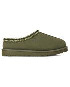 Chaussons en Velours de Cuir Tasman vert foncé