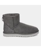 Bottes en Peau de Mouton Mini grises