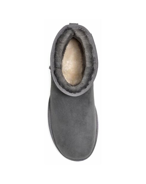 Bottes en Peau de Mouton Mini grises