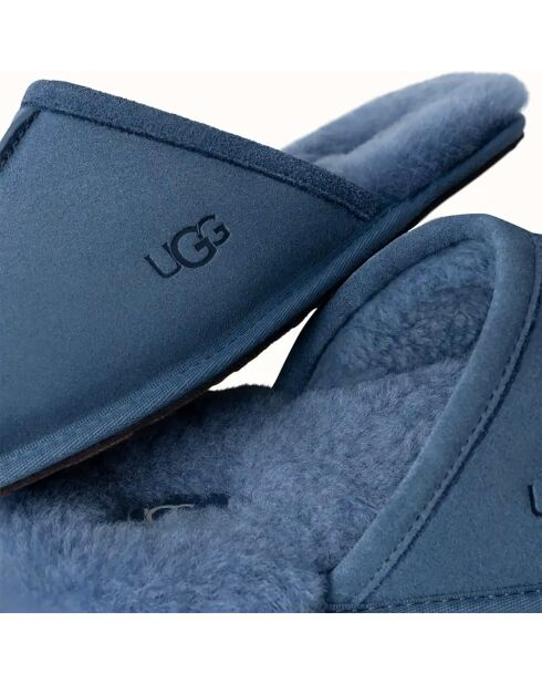 Chaussons en Polaire Scuff bleu pacifique