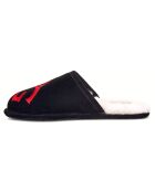 Chaussons en Cuir Scuff Logo noirs