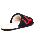 Chaussons en Cuir Scuff Logo noirs