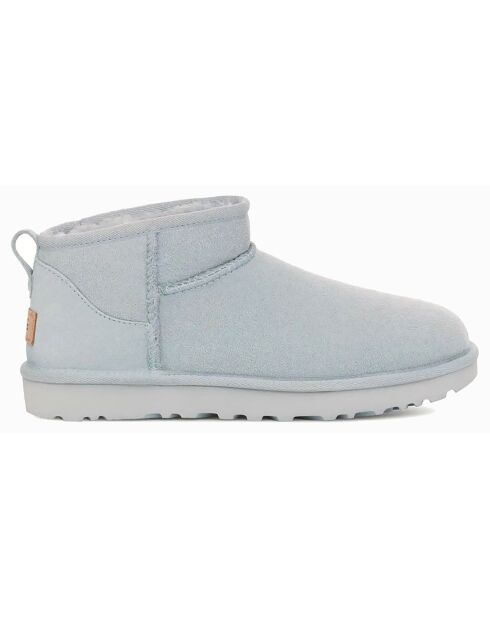 Bottes en Peau de Mouton Classic Ultra Mini bleu ciel