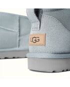 Bottes en Peau de Mouton Classic Ultra Mini bleu ciel