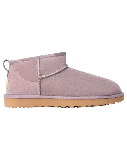 Bottes en Peau de Mouton Classic Ultra Mini violettes