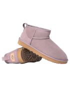 Bottes en Peau de Mouton Classic Ultra Mini violettes