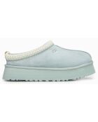 Chaussons en Velours de Cuir Tazz bleu ciel