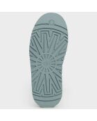 Chaussons en Velours de Cuir Tazz bleu ciel