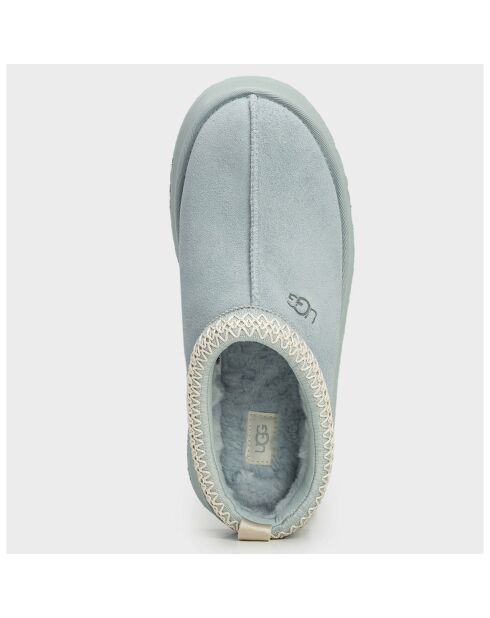 Chaussons en Velours de Cuir Tazz bleu ciel