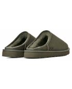 Chaussons en Velours de Cuir Classic Slip-On vert foncé