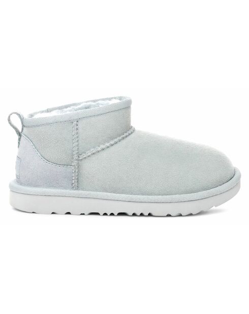 Bottes en Peau de Mouton Ultra Mini bleu ciel