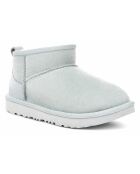 Bottes en Peau de Mouton Ultra Mini bleu ciel