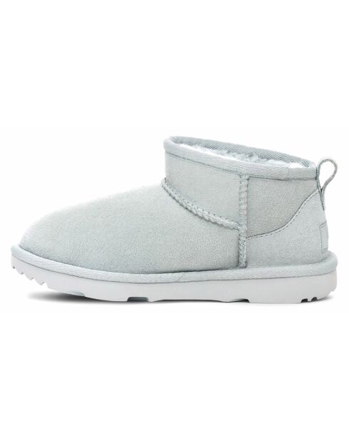 Bottes en Peau de Mouton Ultra Mini bleu ciel