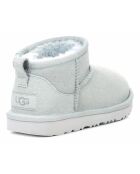 Bottes en Peau de Mouton Ultra Mini bleu ciel